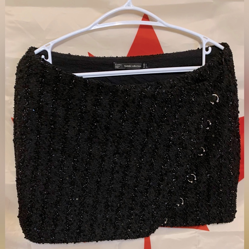 Zara short black Skirt Size L